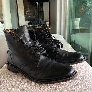FRYE Leather Lace Up Boots Sz 9